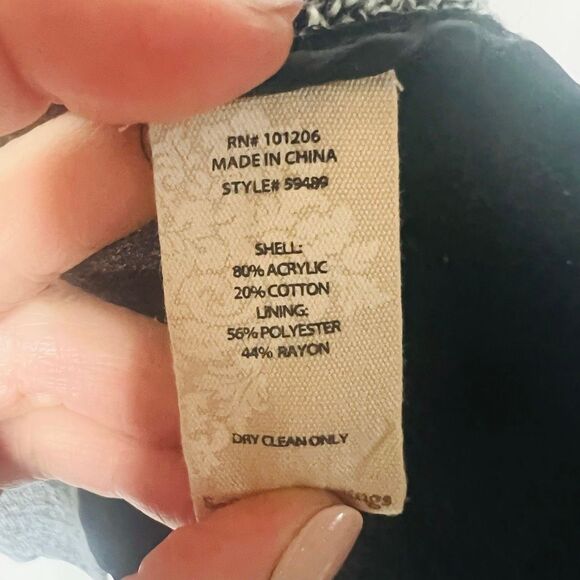 Soft Surroundings St. James Jacket Charcoal Sz 1x - Picture 7 of 13